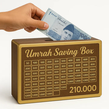 Umrah Saving Box – Save 210,000 for Umrah | Smart Money Saving Box